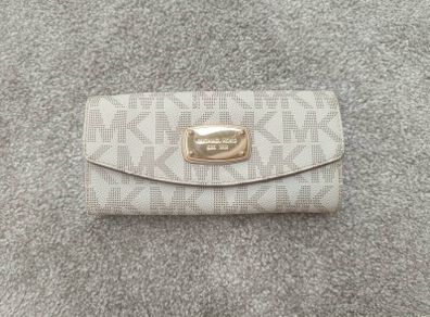 Michael Kors Cream Signature Logo Purse / Wallet