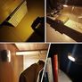 SALE LED Motion Sensor Night Light, [4 Pack] Stick-On Night Light by Battery Powered, Stair Sensor Lights Indoors Image 3