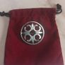 Stamped silver St Magnus cross brooch, with pouch, D18 freepost Image 2