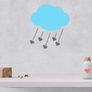 Cloud Wall Decal, Cloud Wall Art  Heart Wall Decal, Heart Drop, Wall Art Decal, Large Cloud Decal, Cloud Sticker, Nursery Wall Decal, Child's Room Wall Decal Image 4
