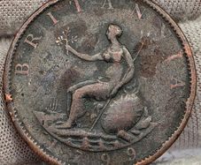 Great Britain 1799 Half Penny George III