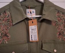 Cecil Overshirt Khaki Embroidered BNWT