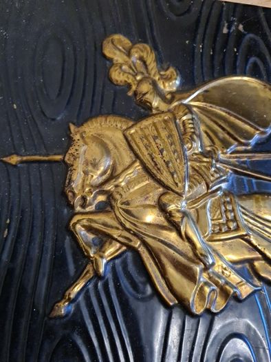 vintage wall hanging knight