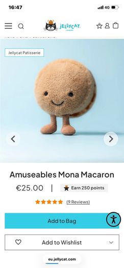 New JELLYCAT Set of Mona and Mia Amuseable Macarons