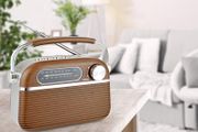 2 Band 'Vintage' Rechargeable Portable Radio USB
