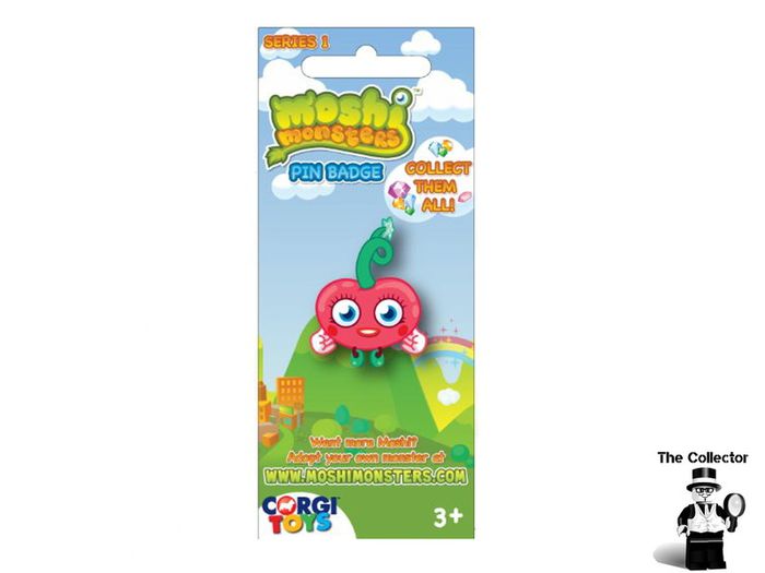 Corgi Moshi Monsters Series 1 Pin Badge Brand New In Packet