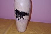 Hand carved African Soapstone vase