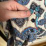 Claudie Pierlot Graphic Print Sz 6UK 2US XS Blue Textured Casual Boho Image 8