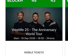 westlife tickets