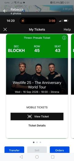 westlife tickets