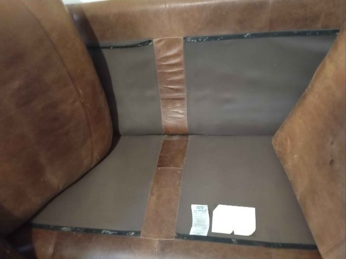 John Lewis Leather Sofa & Chair