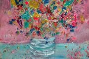 Original Irish Abstract Painting Irish Art Floral Art Original Floral Painting