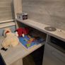 mid sleeper bed with desk and storage Image 4