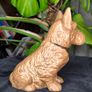Sylvac Vintage Ceramic Terrier Dog Figurine Brown Glossy Collectible Decor Image 3
