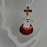 Cute Enamel Ghost in Jack O' Lantern Pumpkin Earrings Image 4