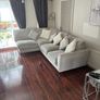 corner sofa and love seat excellent condition 2 years old Bought from Ezi living interior Image 2