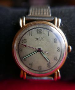 Vintage OGIVAL SWISS Made WW2 Era Watch, 17 Jewels, Rare Collectable Watch, Circa 1940's-Serviced-works well