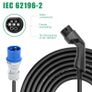 EV Charger Type 2 Switchable 8/16/24/32A 1 Phase Portable EV Charging Box Cable IEC 62196-2 for EVSE Electric Vehicle for Audi Image 5