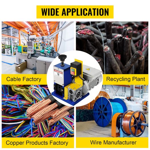 BRAND NEW Electric Wire Stripping Machine Portable 1.5mm-25mm 180W Cable Stripper for Copper Line Processing Removing Plastic Rubber