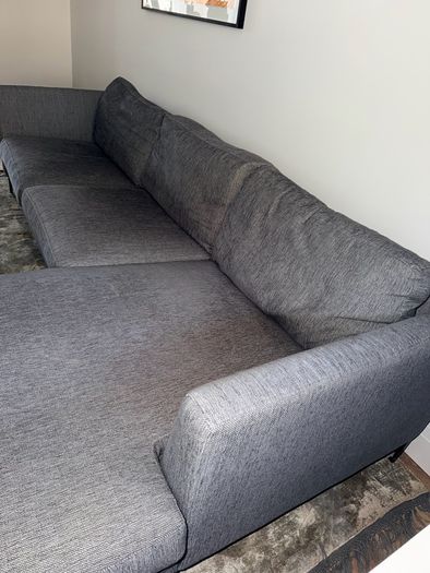 SOUL Broadway 2.5-Seater Sofa with Chaise Lounge in Grey