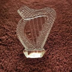Waterford Crystal Harp Paperweight