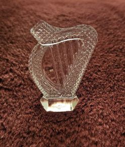 Waterford Crystal Harp Paperweight