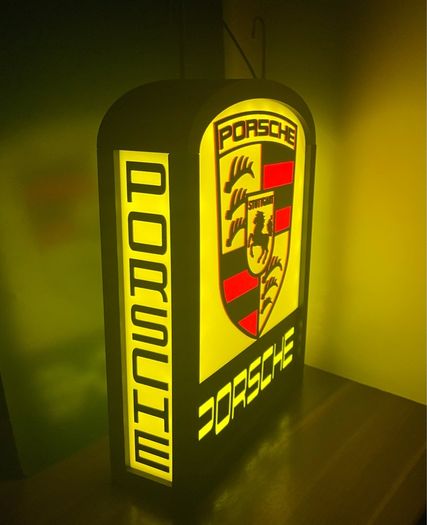 4 sided Porsche Lamp