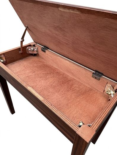 Vintage Retro Mid Century Rosewood Side Table with Storage