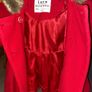 Girls Winter Red Coat Image 7
