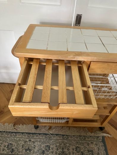 Bamboo Kitchen Trolley