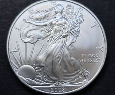 American Silver Eagle 2008 1 oz .999 Coin in capsule
