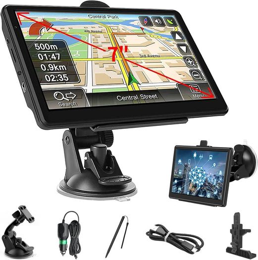 7 Inch Sat Nav GPS Navigator with 2025 UK Maps