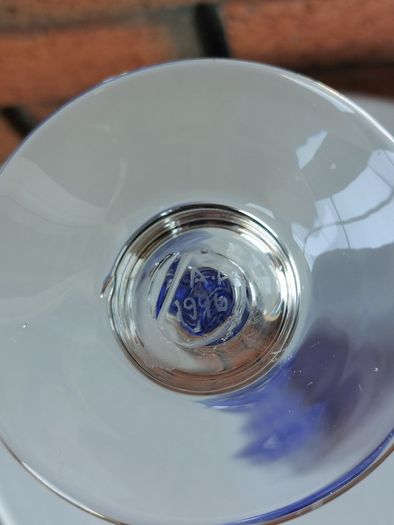 Adam Aaronson Art Glass Footed Bud Vase
