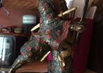 A fine bronze of a samurai signed  MIYAO