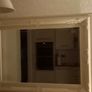 cream antique style mirror Image 2