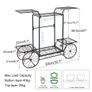 Large Metal Plant Stand Indoor 6 Tier Garden Cart Plant Holder Wrought Iron Plants Display Shelf Rack Outdoor Decorating Garden Image 4