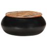 Coffee Table Black 68x68x30 cm Solid Reclaimed Wood Image 8