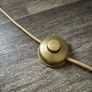 Retro 3-Light Arched Brass Floor Lamp Image 6