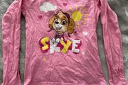 Long sleeved top for a girl, 122/128 cm, 6-8 years