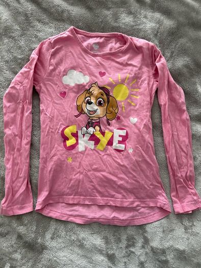 Long sleeved top for a girl, 122/128 cm, 6-8 years