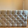 Crushed velvet headboard in grey Image 2