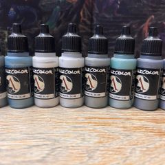 Scale75 Metal and Alchemy metallic paints.