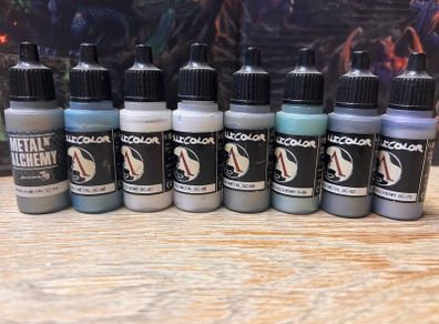 Scale75 Metal and Alchemy metallic paints.