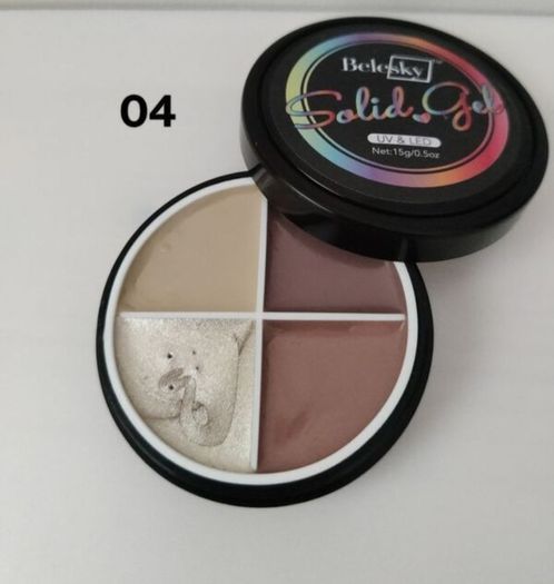 Solid Nail Gel Polish 4 in 1