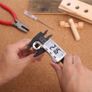 Digital Caliper 150mm with Extra-Large LCD Display, Inch/Fractions/Millimeter Conversion for Small DIY and Homework, Coin Battery included Image 3