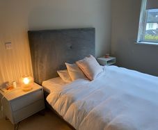 King Size Designer Bedframe & Natural Fibre Mattress