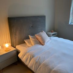 King Size Designer Bedframe & Natural Fibre Mattress