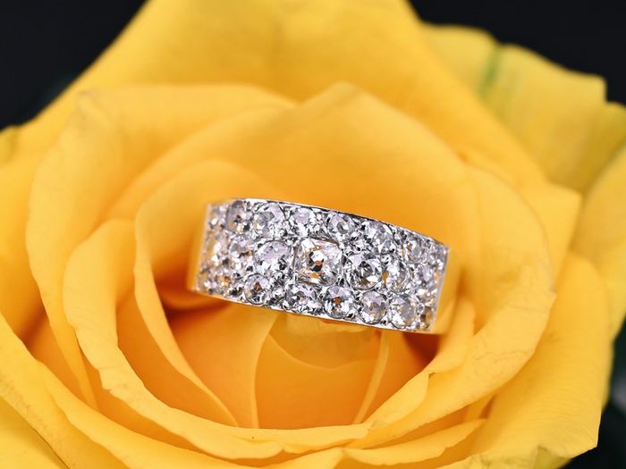 Antique Art Deco Diamond Ring - Eternity / Diamond Band