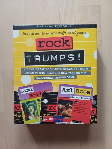 Rock Trumps Family Music Trivia Card Game
