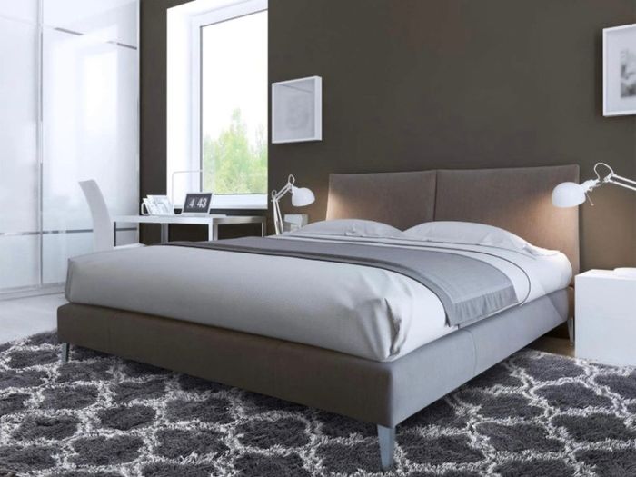 Luxury Velvet Shag Area Rug Modern Indoor Plush Fluffy Rugs, Extra Soft and Comfy Carpet, Geometric Moroccan Rugs for Bedroom Living Room Girls Kids Nursery, 5x8 Feet Dark Grey/White MULTIPLE COLOURS AVAILABLE (FREE POSTAGE)